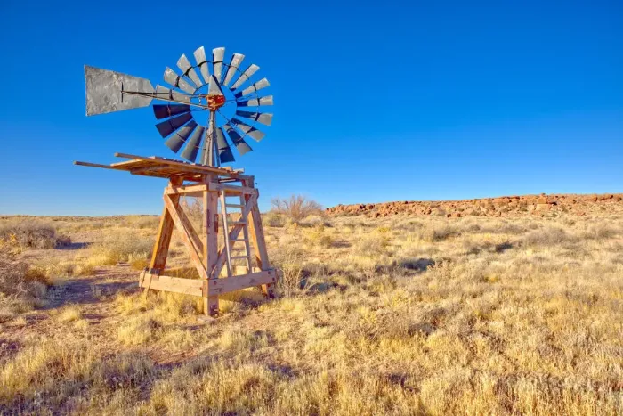 Framed Print : An old windmill marking the boundary of the Devils Playground in Petrified Forest Framed Print : An old windmill marking the boundary of the Devils Playground in Petrified Forest
