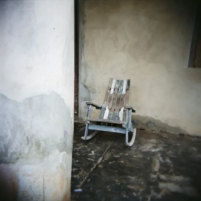 Framed Print : Old wooden chair on porch, Vinales, Cuba, West Indies, Central America