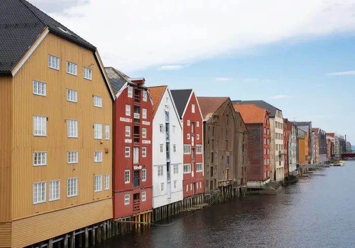 Framed Print : Old wooden warehouses on the Nidelva River in Trondheim, Trondelag, Norway, Scandinavia Framed Print : Old wooden warehouses on the Nidelva River in Trondheim, Trondelag, Norway, Scandinavia
