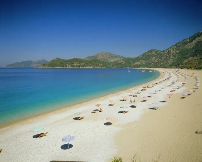 Framed Print : Olu Deniz, Town Beach Framed Print : Olu Deniz, Town Beach