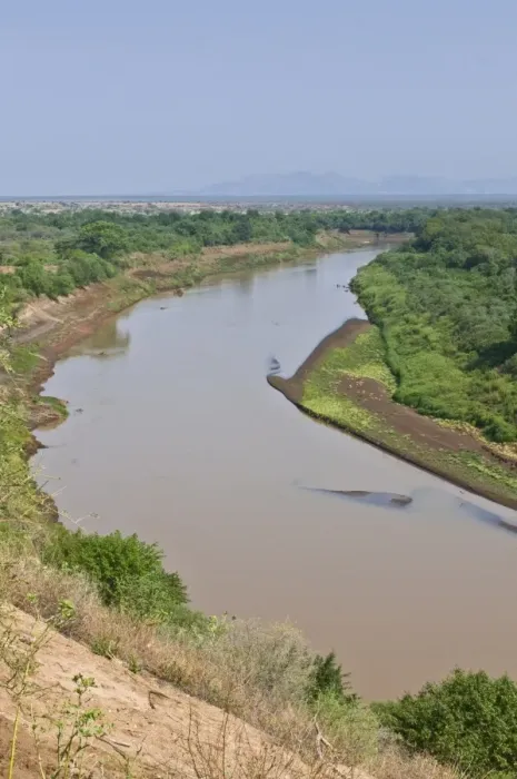 Framed Print : The Omo River, Omo Valley, Ethiopia, Africa