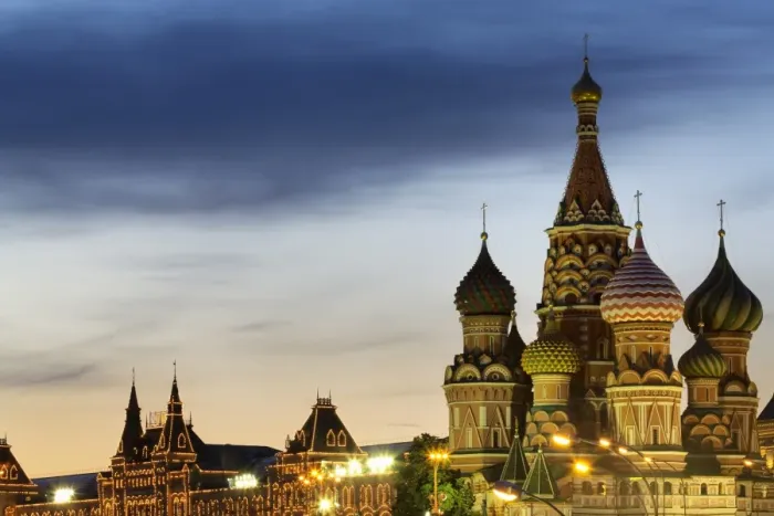 Framed Print : The onion domes of St. Basils Cathedral and Gum department store in Red Square illuminated at night, UNESCO World Heritage Site, Moscow, Russia, Europe Framed Print : The onion domes of St. Basils Cathedral and Gum department store in Red Square illuminated at night, UNESCO World Heritage Site, Moscow, Russia, Europe
