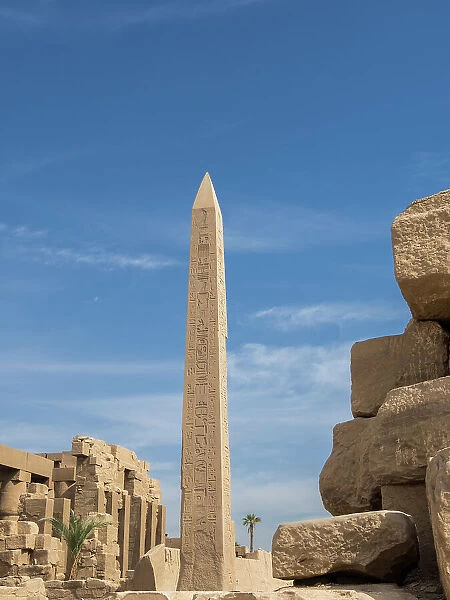 Oobelisk of Thutmosis I, Karnak Temple Complex, comprises a vast mix of temples, pylons, and chapels, UNESCO World Heritage Site, near Luxor, Thebes, Egypt, North Africa, Africa