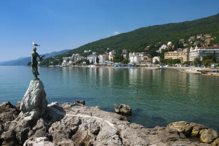 Framed Print : Opatija, Kvarner Gulf, Croatia, Adriatic, Europe Framed Print : Opatija, Kvarner Gulf, Croatia, Adriatic, Europe