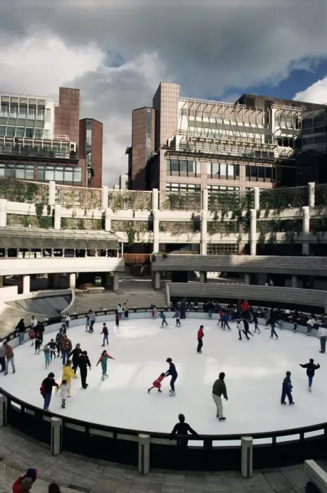 Framed Print : Open air ice rink, Broadgate, City of London, London, England, United Kingdom, Europe Framed Print : Open air ice rink, Broadgate, City of London, London, England, United Kingdom, Europe