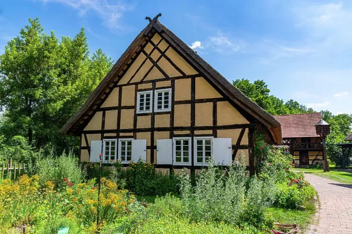 Framed Print : Open Air Museum in Lehde, UNESCO Biosphere Reserve, Spree Forest, Brandenburg, Germany, Europe Framed Print : Open Air Museum in Lehde, UNESCO Biosphere Reserve, Spree Forest, Brandenburg, Germany, Europe