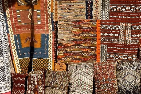 Oriental carpets for sale, Medina, , Marrakech, Morocco, North Africa