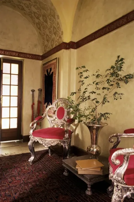 Framed Print : Original silver throne chairs from a Maharajahs palace Framed Print : Original silver throne chairs from a Maharajahs palace