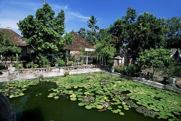 Ornamental lake at the old palace of the Raja of Karangasem