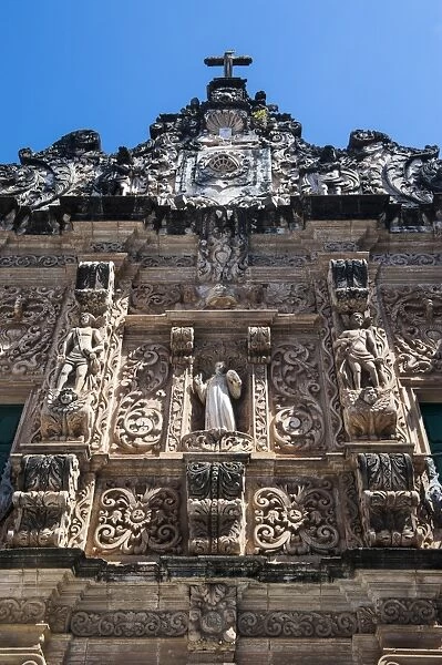 Ornamented gate of the Bonfirm church in the Pelourinho, UNESCO World Heritage Site, Salvador da Bahia, Bahia, Brazil, South America