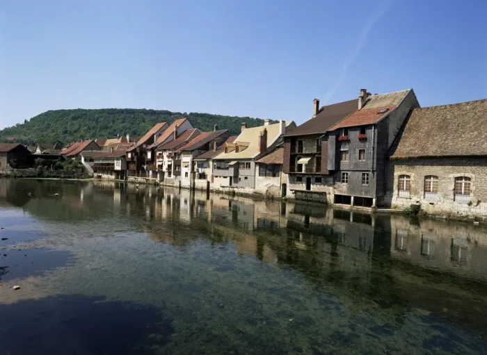 Framed Print : Ornans, River Loue, Doubs, Franche-Comte, France, Europe Framed Print : Ornans, River Loue, Doubs, Franche-Comte, France, Europe