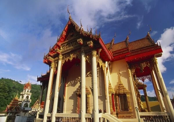 Ornate Buddhist Temple, Ao Patong, Koh Phuket, Thailand