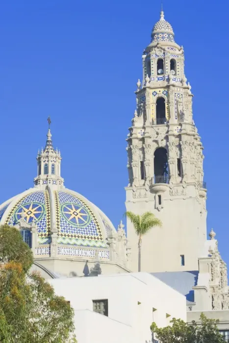 Framed Print : The ornate California Building which houses the Museum of Man, San Diego