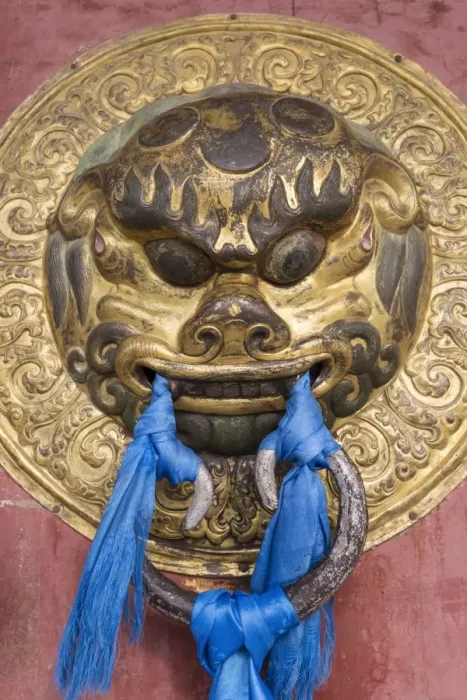 Framed Print : Ornate door handle, Erdene Zuu Khiid, Buddhist Monastery, Kharkhorin (Karakorum) Framed Print : Ornate door handle, Erdene Zuu Khiid, Buddhist Monastery, Kharkhorin (Karakorum)