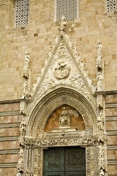 Ornate detail of Duomo doorway