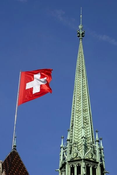 Ornate spire of St