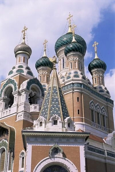Orthodox cathedral, Nice, Alpes-Maritimes, Provence, France, Europe