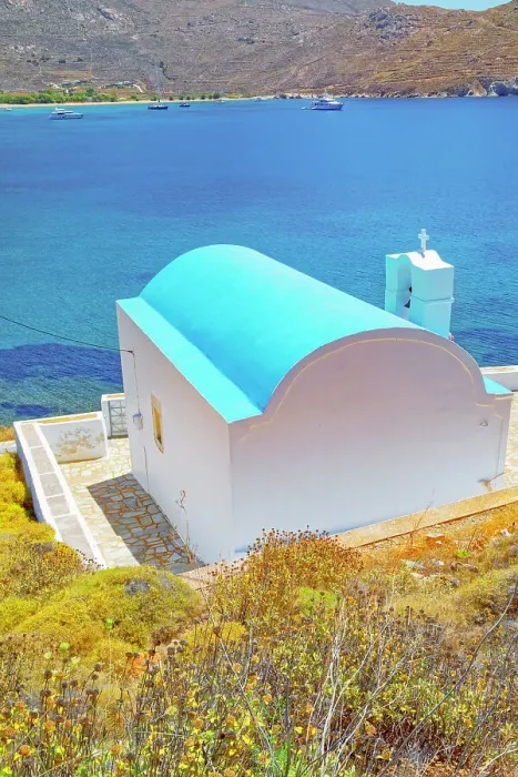Framed Print : Orthodox chapel overlooking Koutalas Bay, Serifos Island, Cyclades, Greek Islands, Greece, Europe Framed Print : Orthodox chapel overlooking Koutalas Bay, Serifos Island, Cyclades, Greek Islands, Greece, Europe