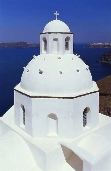 Orthodox Church, Thira, Santorini, Cyclades, Greece