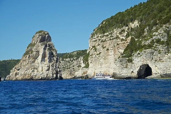 Ortholithos rock, Paxos, Paxi, Ionian Islands, Greek Islands, Greece, Euruope
