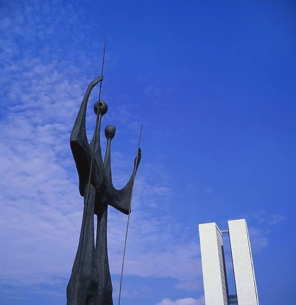 Os Candangos Monument, Brasilia, Brazil