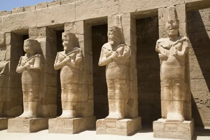 Framed Print : Osiride statues of Ramses III, Ramses III Temple, Karnak Temple, Luxor, Thebes, UNESCO Framed Print : Osiride statues of Ramses III, Ramses III Temple, Karnak Temple, Luxor, Thebes, UNESCO