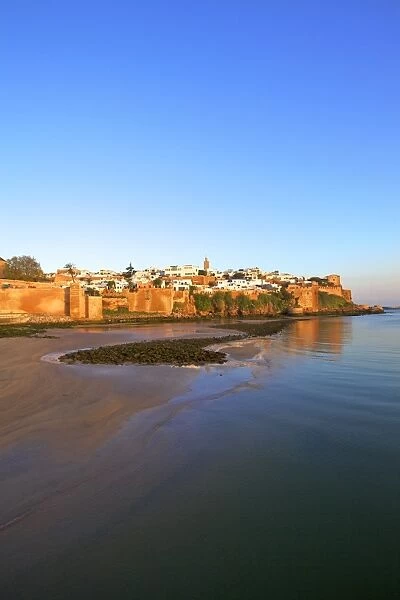 Oudaia Kasbah and coastline, Rabat, Morocco, North Africa, Africa