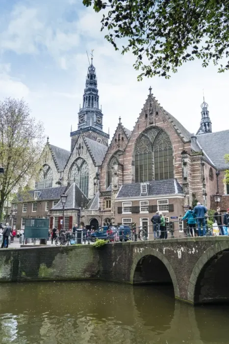 Framed Print : Oude Kerk, 13th century church and the oldest in Amsterdam, Netherlands, Europe Framed Print : Oude Kerk, 13th century church and the oldest in Amsterdam, Netherlands, Europe