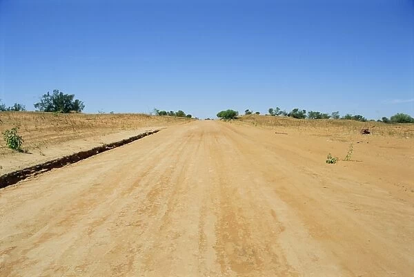 Outback highway near Pooncarie in New South Wales, Australia, Pacific