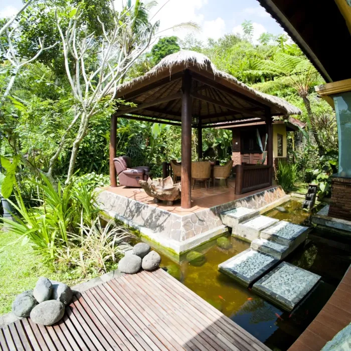 Framed Print : Outdoor area at luxury accommodation near Ubud on the island of Bali, Indonesia, Southeast Asia, Asia Framed Print : Outdoor area at luxury accommodation near Ubud on the island of Bali, Indonesia, Southeast Asia, Asia