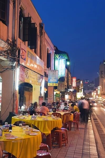 Outdoor restaurant, Chinatown, Kuala Lumpur, Malaysia, Southeast Asia, Asia