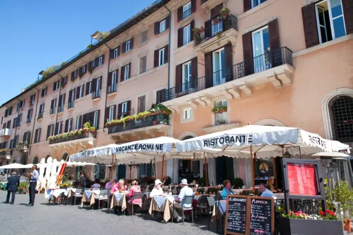 Framed Print : Outdoor restaurant, Piazza Navona, Rome, Lazio, Italy, Europe Framed Print : Outdoor restaurant, Piazza Navona, Rome, Lazio, Italy, Europe