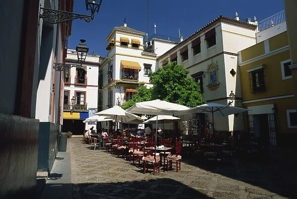 Outdoor restaurant in the Plaza de los Venerables
