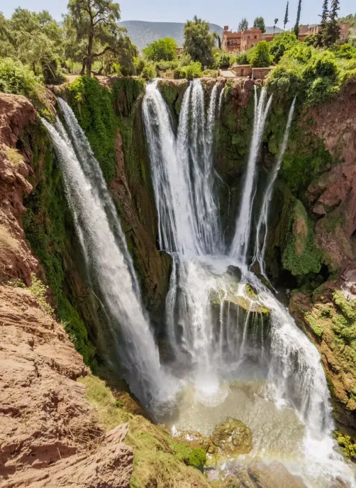Framed Print : Ouzoud Falls near the Middle Atlas village of Tanaghmeilt, elevated view, Azilal Province Framed Print : Ouzoud Falls near the Middle Atlas village of Tanaghmeilt, elevated view, Azilal Province