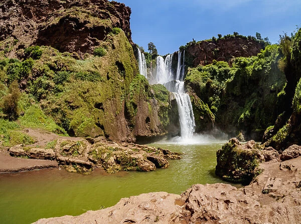 Ouzoud Falls, waterfall near the Middle Atlas village of Tanaghmeilt, Azilal Province
