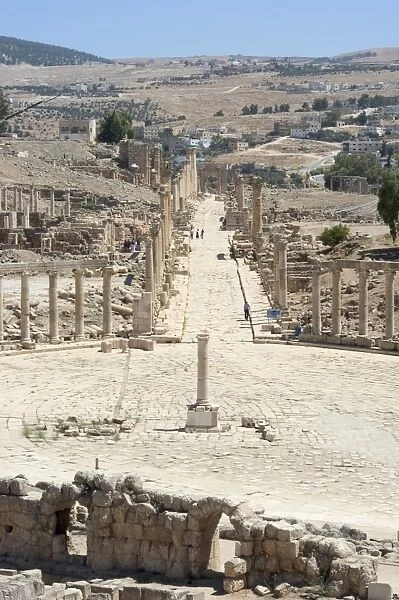 Oval Plaza (Forum) and Cardo Maximus colonnaded street