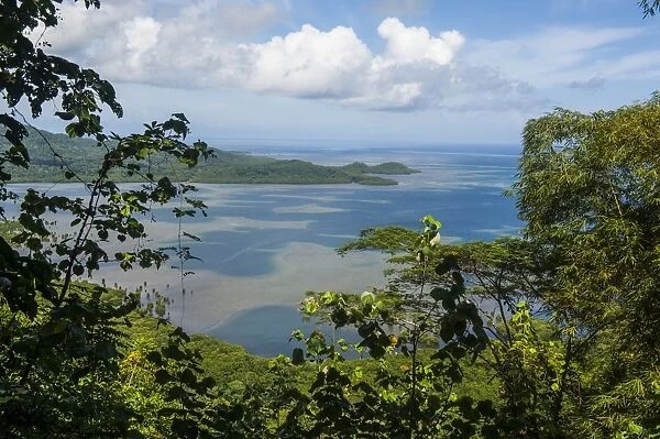 Overlook over the island of Pohnpei (Ponape), Federated States of Micronesia, Caroline Islands, Central Pacific, Pacific