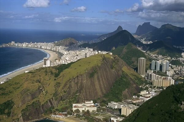 Overlooking Copacabana Beach from Sugarloaf (Sugar Loaf) Mountain, Rio de Janeiro