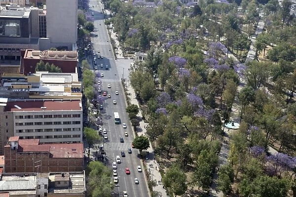 Overview of Almeda Park, Historic Center, Mexico City, Mexico, North America