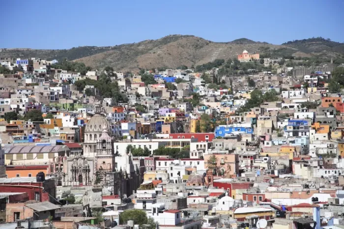 Framed Print : Overview, colonial architecture, Guanajuato, UNESCO World Heritage Site Framed Print : Overview, colonial architecture, Guanajuato, UNESCO World Heritage Site