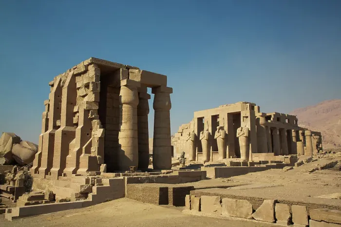 Framed Print : Overview, Ramesseum, Memorial Temple of Pharaoh Ramesses II, 13th century BC, Ancient Thebes, UNESCO World Heritage Site, Luxor, Egypt, North Africa, Africa Framed Print : Overview, Ramesseum, Memorial Temple of Pharaoh Ramesses II, 13th century BC, Ancient Thebes, UNESCO World Heritage Site, Luxor, Egypt, North Africa, Africa