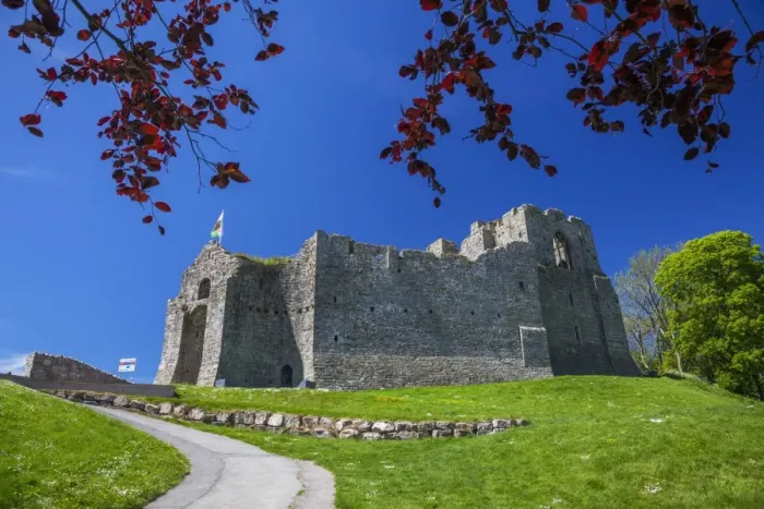 Framed Print : Oystermouth Castle, Mumbles, Gower, Wales, United Kingdom, Europe Framed Print : Oystermouth Castle, Mumbles, Gower, Wales, United Kingdom, Europe