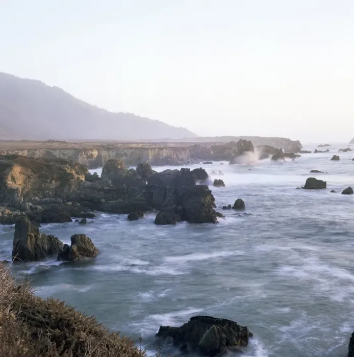 Framed Print : Pacific Ocean along rocky coast Framed Print : Pacific Ocean along rocky coast