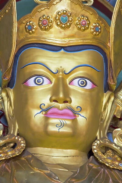 Padmasambhava statue, Kathok Wodsallin Gompa, Yuksom (Yuksam), Sikkim, India, Asia