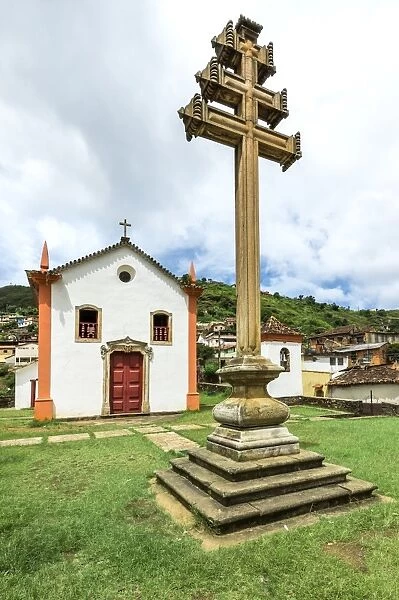 Padre Faria Church, Ouro Preto, UNESCO World Heritage Site, Minas Gerais, Brazil, South America