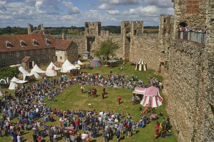 Framed Print : Pageantry festival at Framlingham Castle, Framlingham, Suffolk, England, United Kingdom Framed Print : Pageantry festival at Framlingham Castle, Framlingham, Suffolk, England, United Kingdom