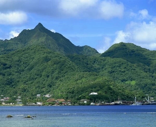 Pago Pago harbour on the island of American Samoa, Pacific Islands, Pacific