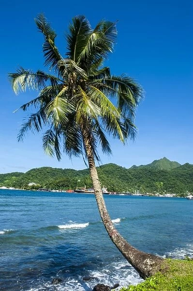 The Pago Pago harbour on Tutuila Island, American Samoa, South Pacific, Pacific