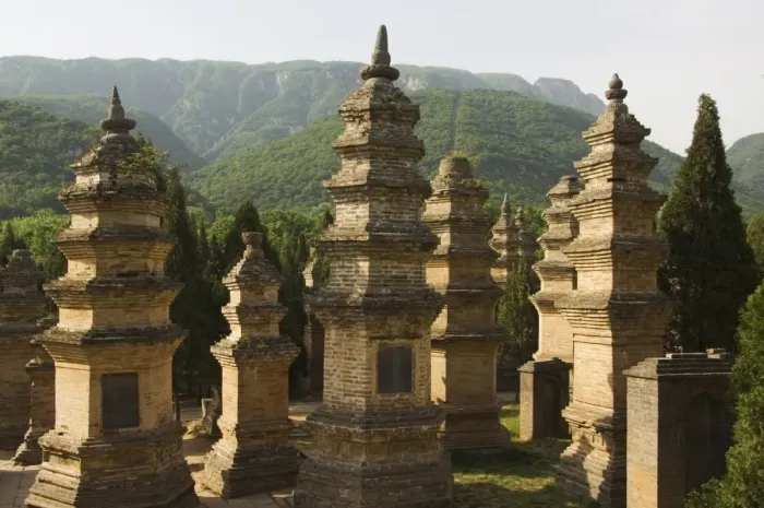 Framed Print : Pagoda Forest cemetery at Shaolin Temple, the birthplace of Kung Fu martial arts Framed Print : Pagoda Forest cemetery at Shaolin Temple, the birthplace of Kung Fu martial arts