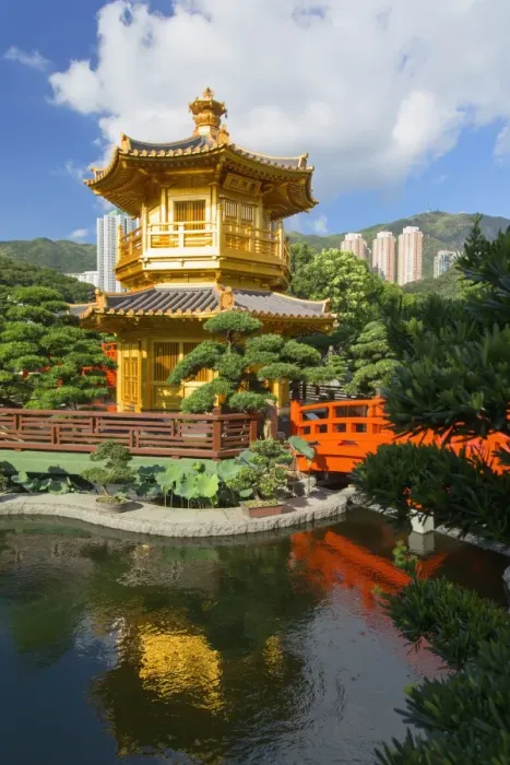 Framed Print : Pagoda in Nan Lian Garden at Chi Lin Nunnery, Diamond Hill, Kowloon, Hong Kong, China Framed Print : Pagoda in Nan Lian Garden at Chi Lin Nunnery, Diamond Hill, Kowloon, Hong Kong, China